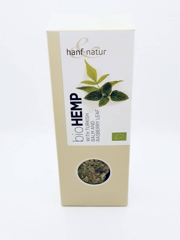 Hanf &amp; Natur Bio Hanf Téi tierkesch Zitrounebalsam an Himbeer