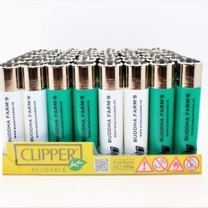 Briquet Clipper rechargeable Buddha Farm's