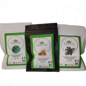 Pack SAVEUR 15g - Fleurs CBD au choix 3 X 5g Greenhouse et Indoor