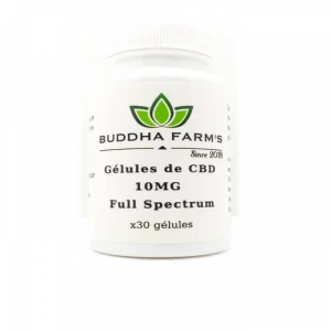 Gélules Souples au CBD 10mg Buddha Farm's - Fabrication Suisse