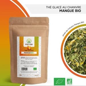 MANGO hemp iced tea - POP CBD