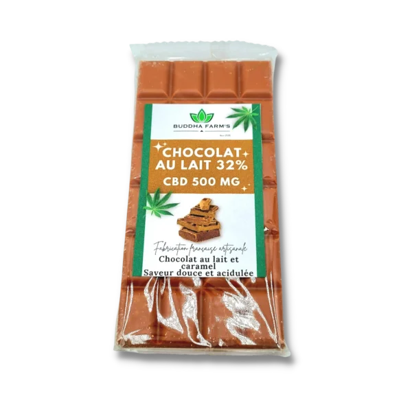 32% melkchocolade en karamel - CBD 500 mg