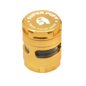 Bubble grinder a Gold oder blo faarweg Aluminium