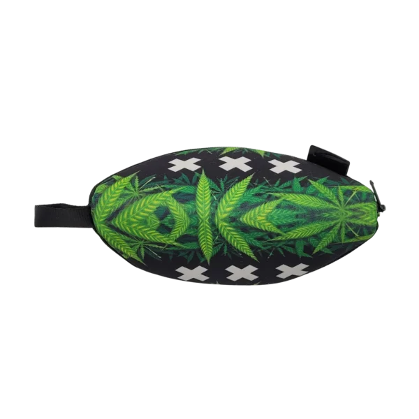 Bolsa com design de folha de cannabis ANTI-ODOR