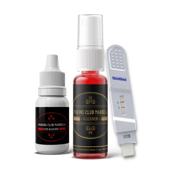 Confezione 1 Kleaner spray + 1 Eye Kleaner + 1 Test saliva Narcocheck