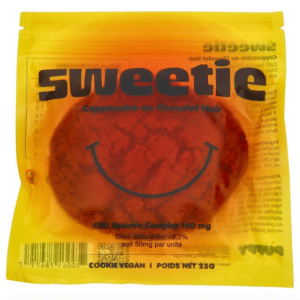 COOKIE CBD SWEETIE CAPPUCCINO CHOCOLAT NOIR DELTA 9 THC 50mg