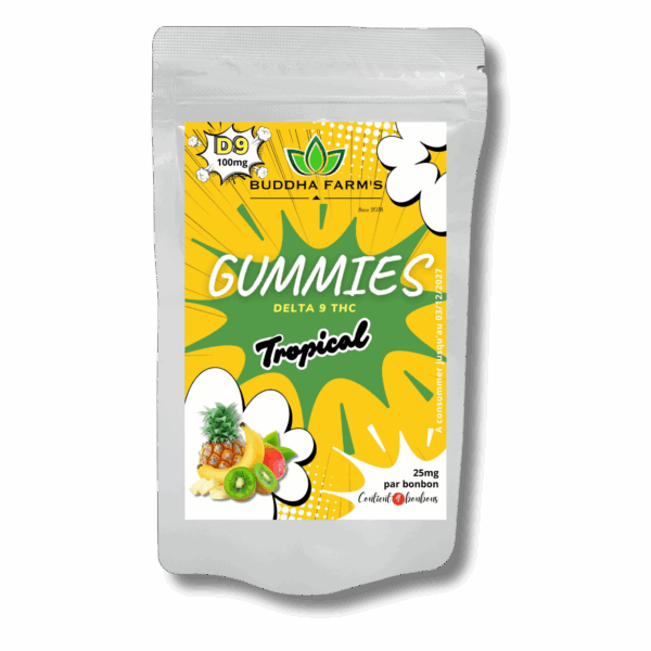 GUMMIES DELTA9 THC 100mg/250mg/625mg BUDDHA FARM&#39;S
