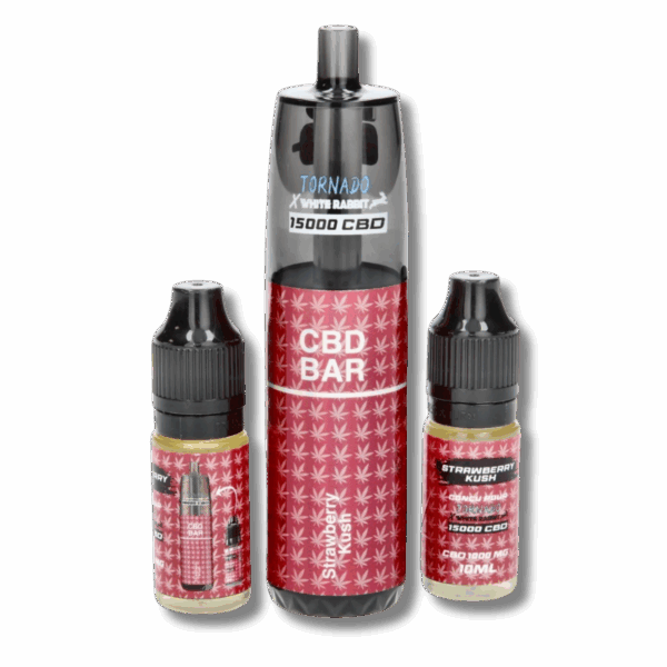 TORNADO x WHITE RABBIT Puff 15000 rellenable CBD 1000mg