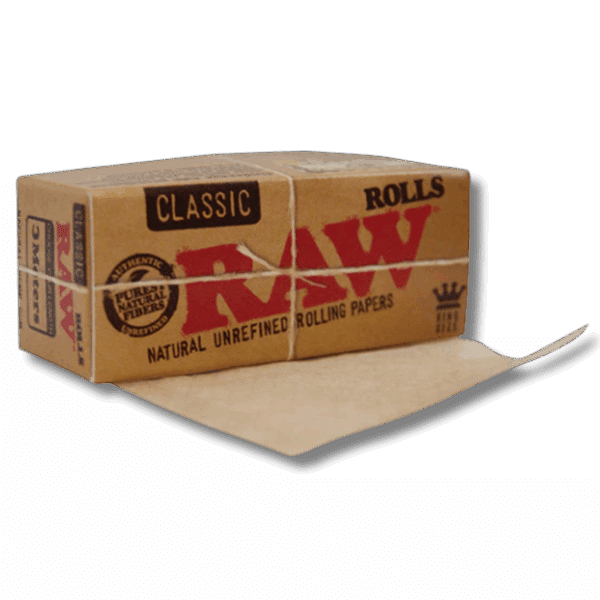 RAW Classic Rolls Schlanke ungebleichte Papierrolle