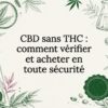 Carte de titre illustrée sur le CBD sans THC