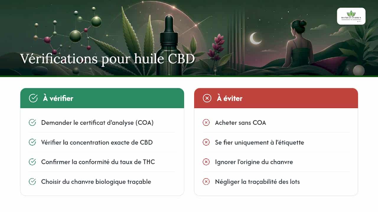 Ce qui distingue une huile de CBD fiable d'une huile ordinaire — overview diagram