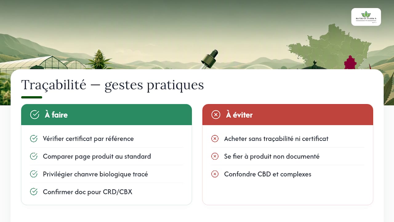 Ce que Buddhafarms garantit sur la traçabilité de ses produits — overview diagram