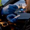Dépistage salivaire réalisé lors d’un contrôle de police