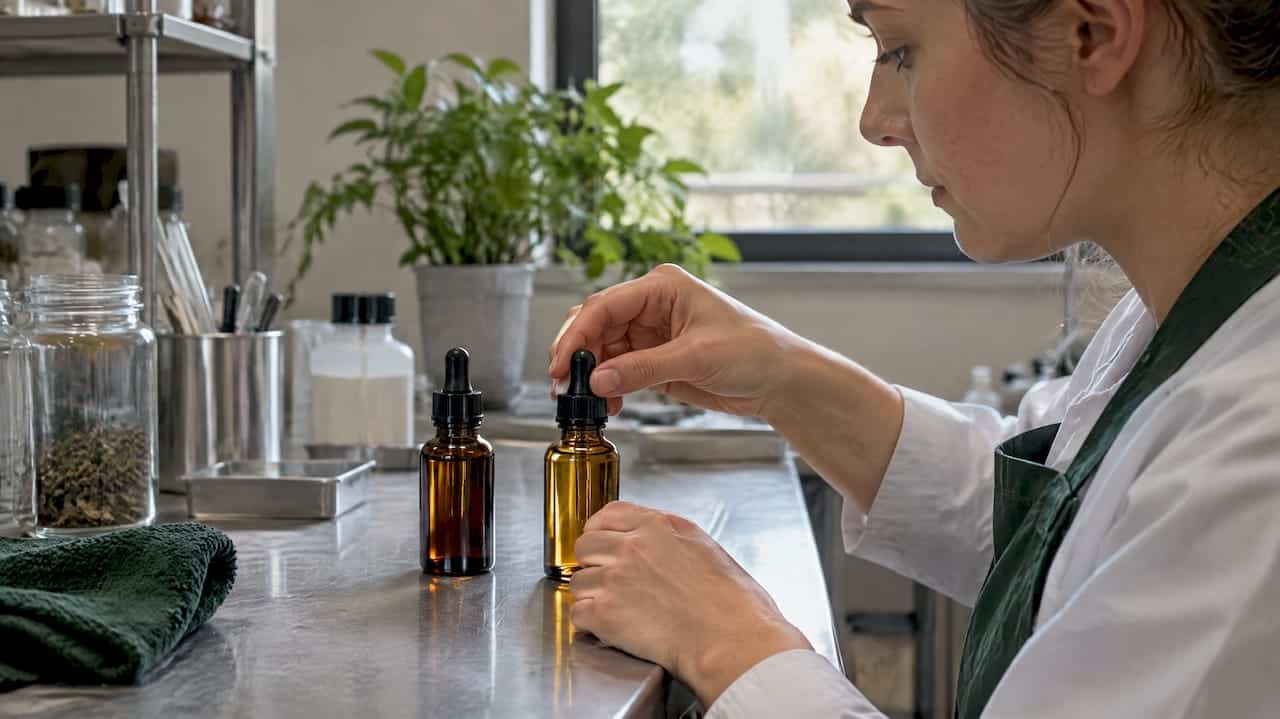 Studio di due estratti di CBD in condizioni di laboratorio
