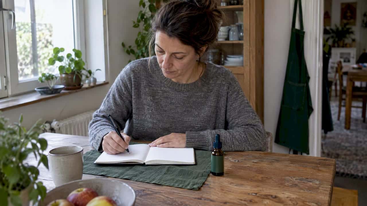 Carnet de suivi accompagné d'un flacon compte-gouttes D10